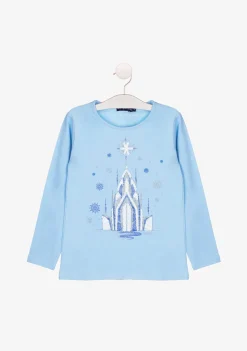 Fashion Camiseta De Niña Fantasía Azul Camisetas|Camisetas Manga Larga