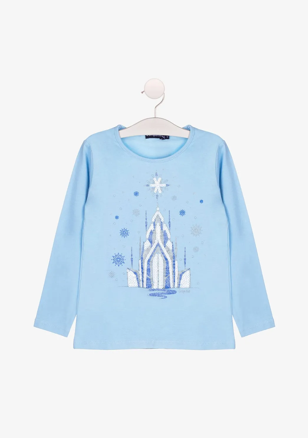 Fashion Camiseta De Niña Fantasía Azul Camisetas|Camisetas Manga Larga