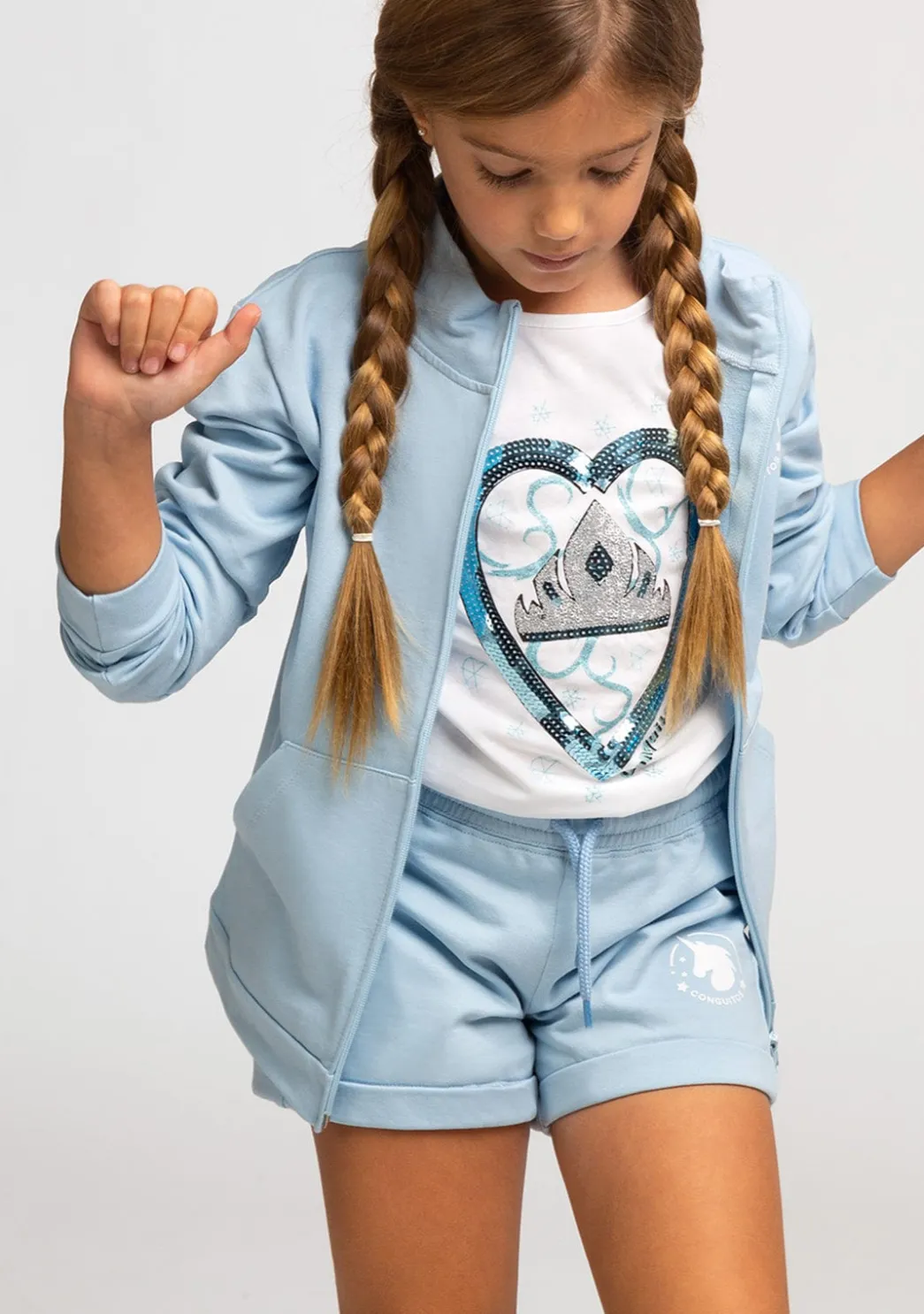 Hot Camiseta De Niña Fantasía Lentejuelas Camisetas