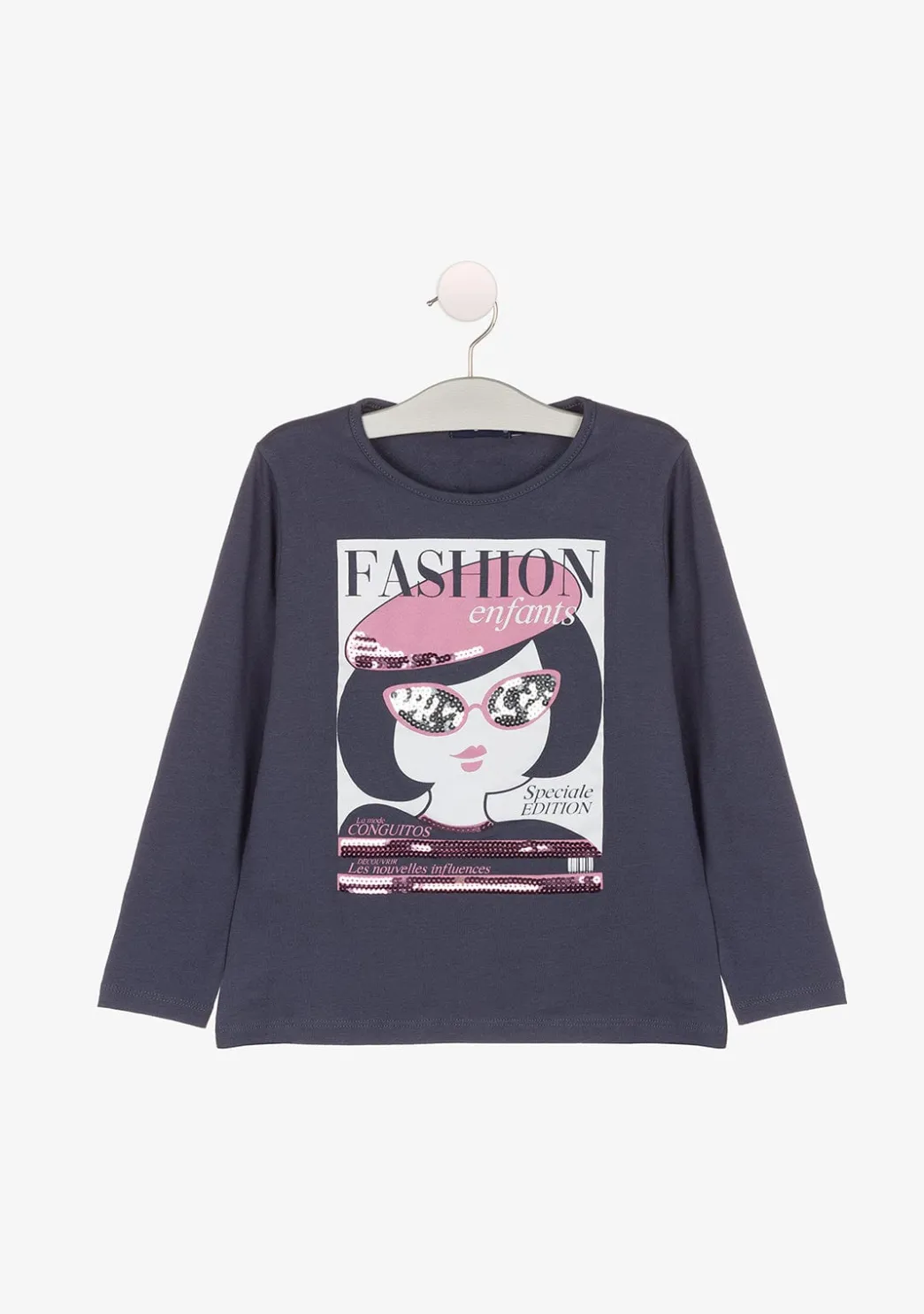 Shop Camiseta De Niña Fashion Marengo Camisetas|Camisetas Manga Larga