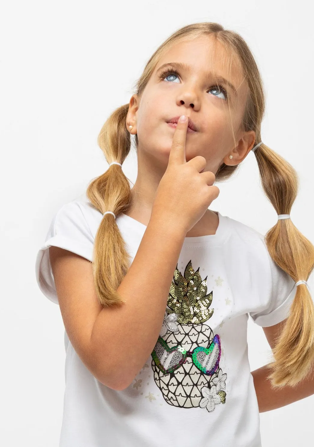 Best Camiseta De Niña Piña Brillo Oscuridad Camisetas