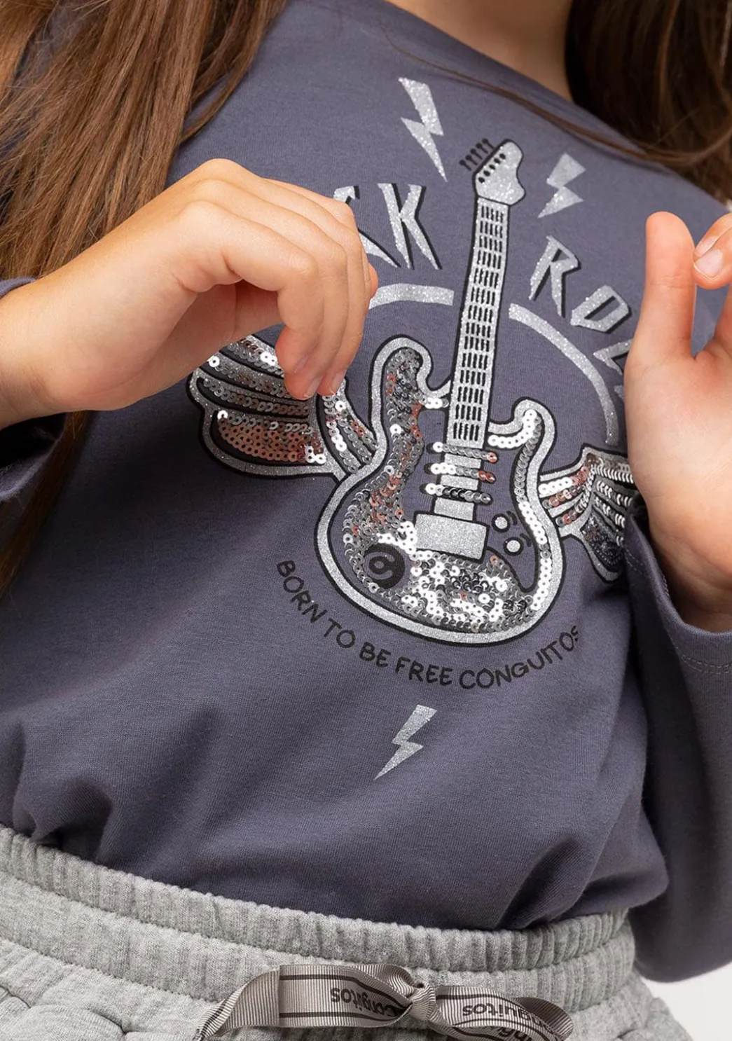 New Camiseta De Niña Rock Marengo Camisetas|Camisetas Manga Larga