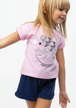 Best Camiseta De Niña Roller Lentejuelas Rosa Camisetas