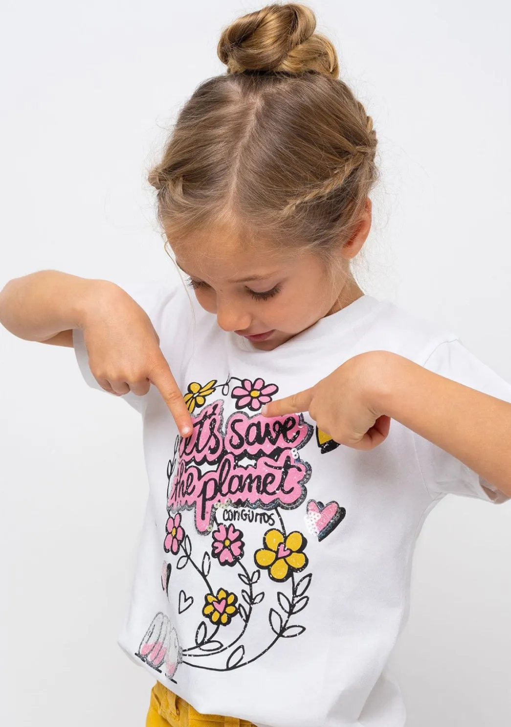 New Camiseta De Niña Save The Planet Camisetas
