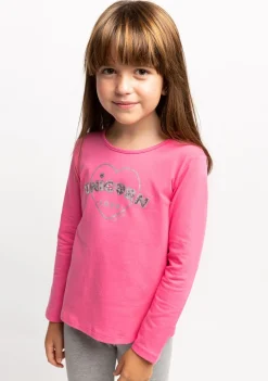 Best Camiseta De Niña Unicorn Love Fucsia Camisetas|Camisetas Manga Larga