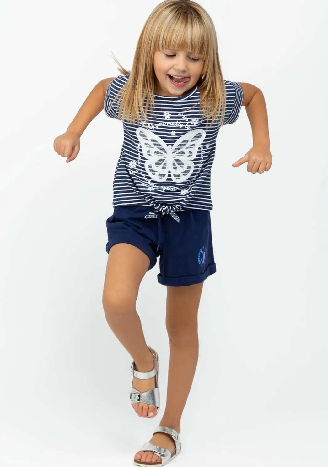 Best Camiseta Nudo De Niña Mariposa Marino Camisetas