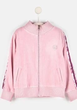 Fashion Chaqueta De Chandal Terciopelo Rosa Chaquetas|Sudaderas