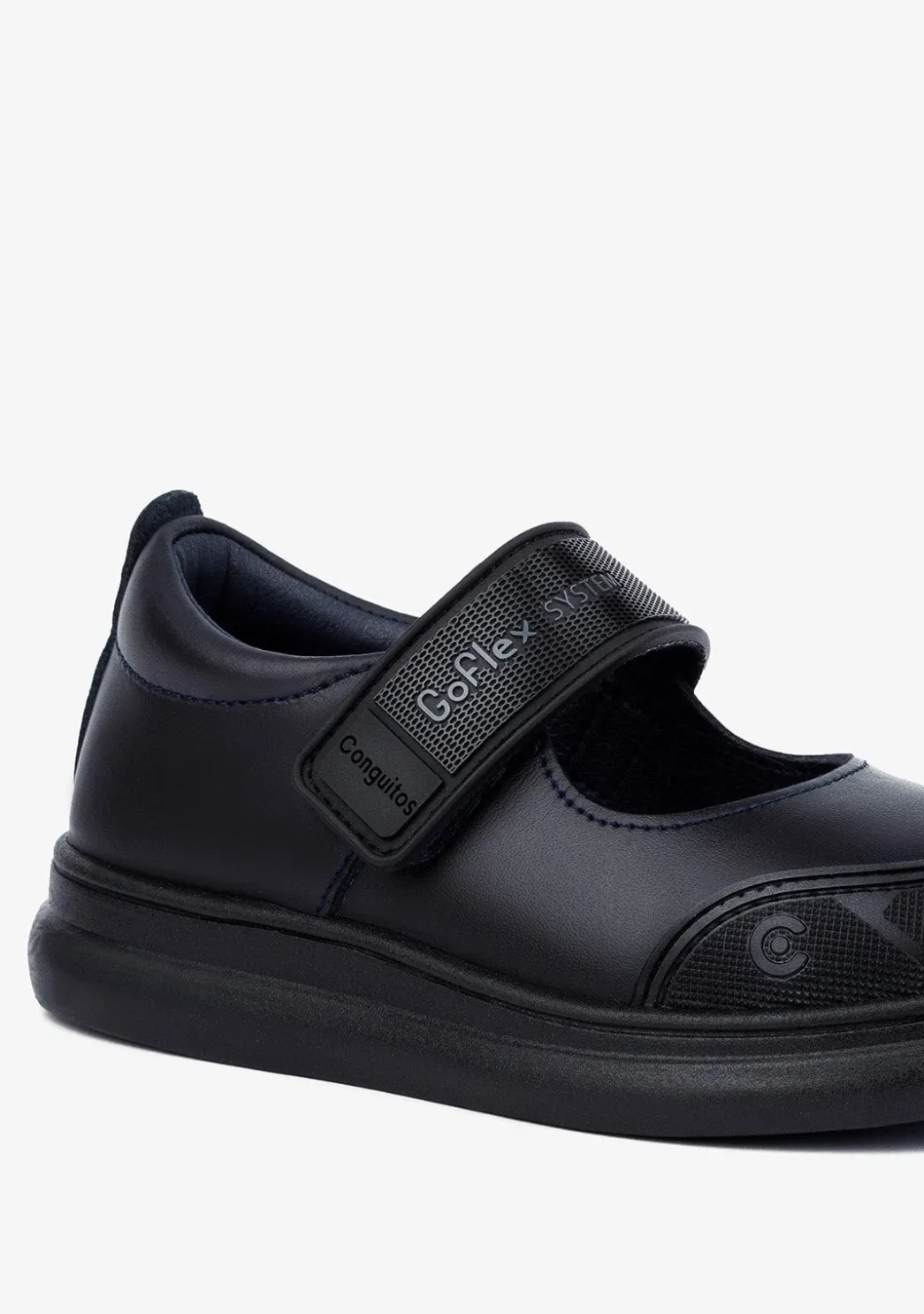 Best Sale Colegiales De Niña GoFlex Piel Lavable Azul Marino Colegiales