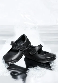 Fashion Colegiales Negro Piel Lavable De Niña Colegiales