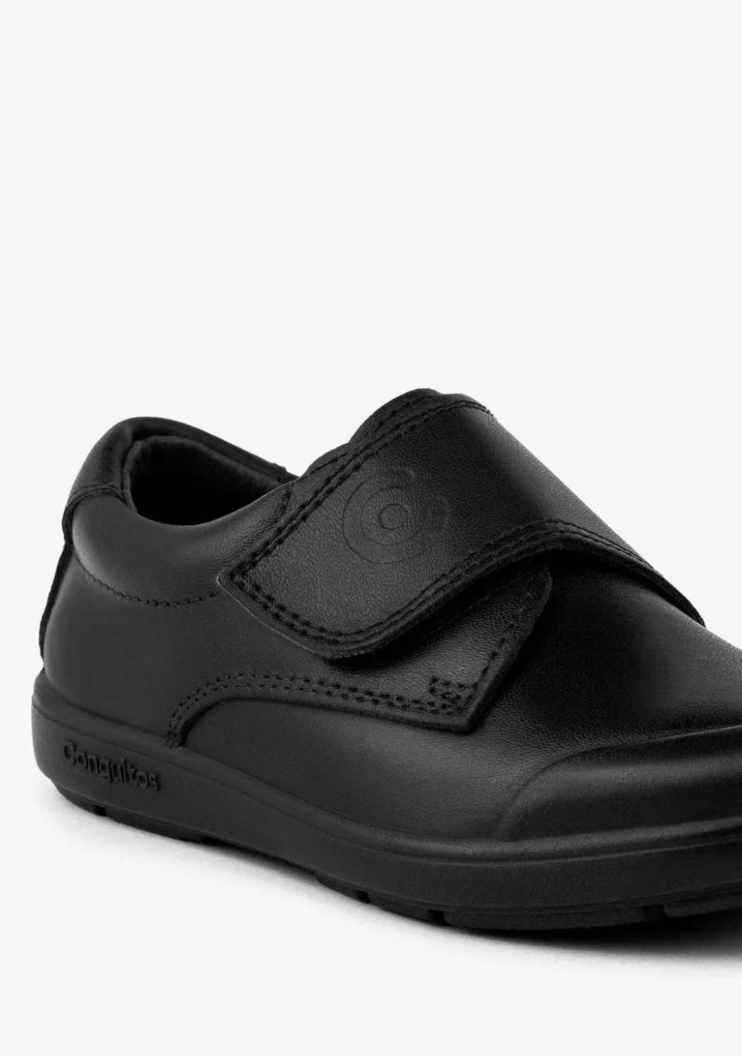 Best Sale Colegiales Negro Piel Lavable De Niño Colegiales