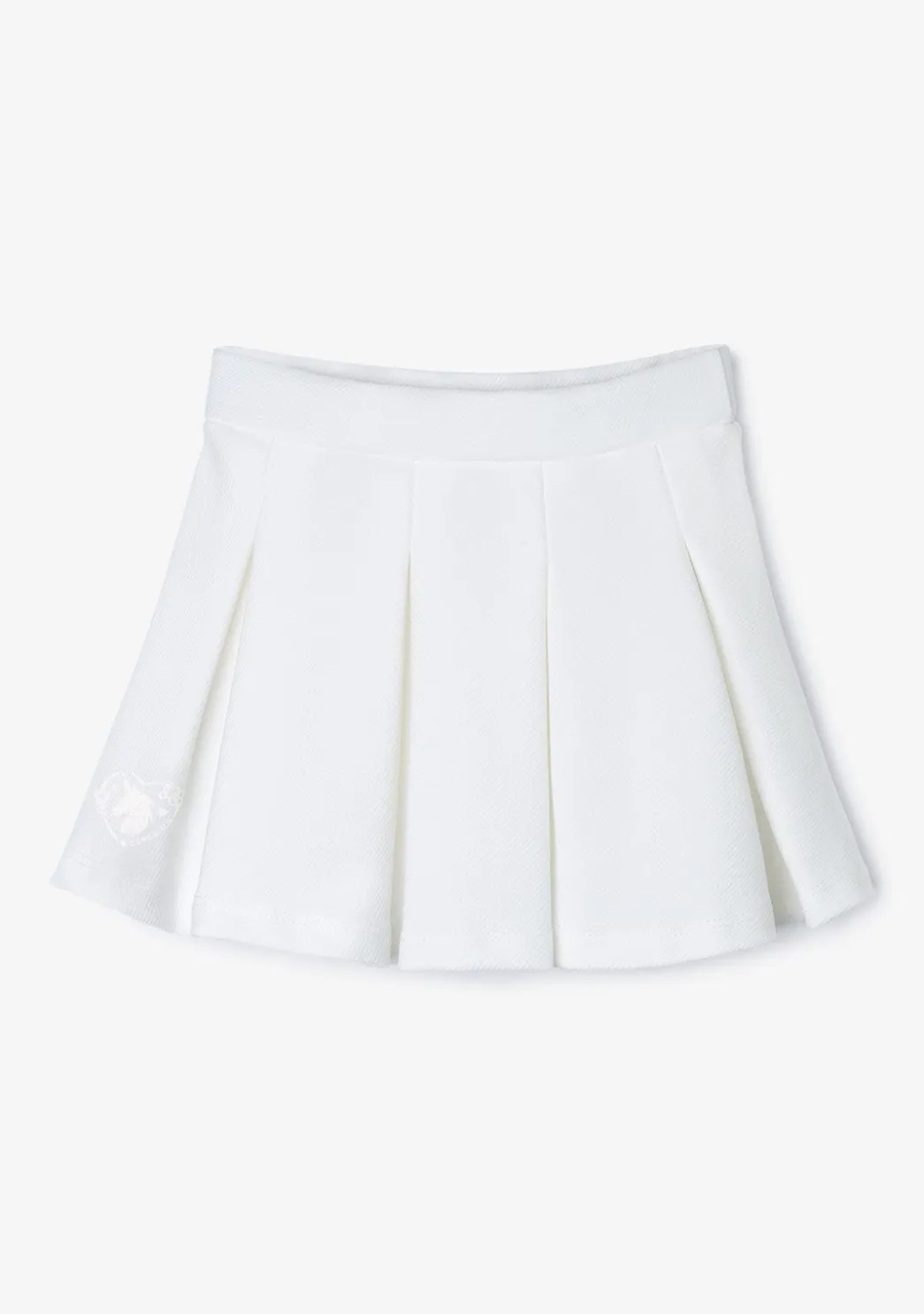 Online Falda Niña Plisada Blanco Faldas