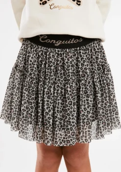 Hot Falda Tul Leopardo Faldas