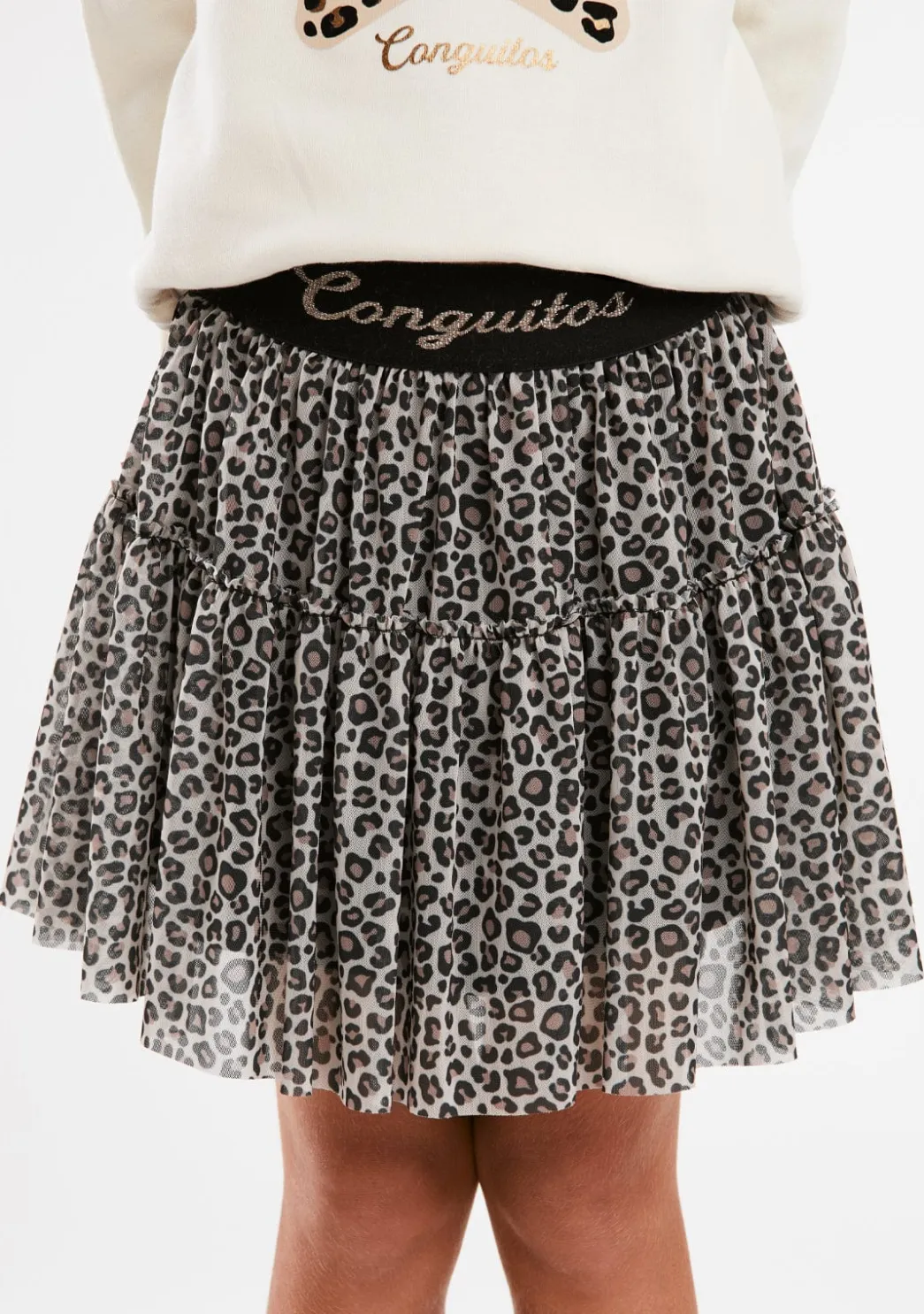 Hot Falda Tul Leopardo Faldas