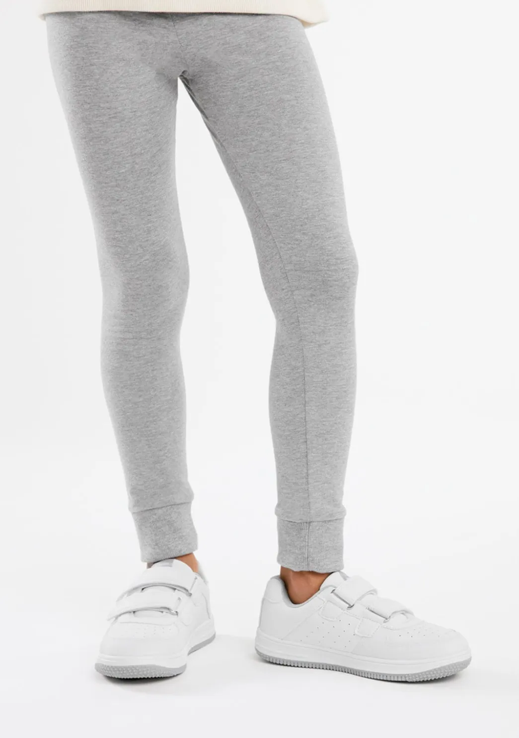 New Leggings Algodón Gris Pantalones Y Leggins