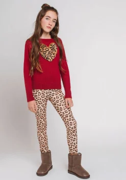 Discount Leggins De Niña Neopreno Leopardo Pantalones Y Leggins