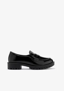 Shop Mocasines De Niña Negro B&W Zapatos|Colegiales