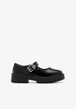 Best Mocasines Hebilla Negro B&W Zapatos|Bailarinas