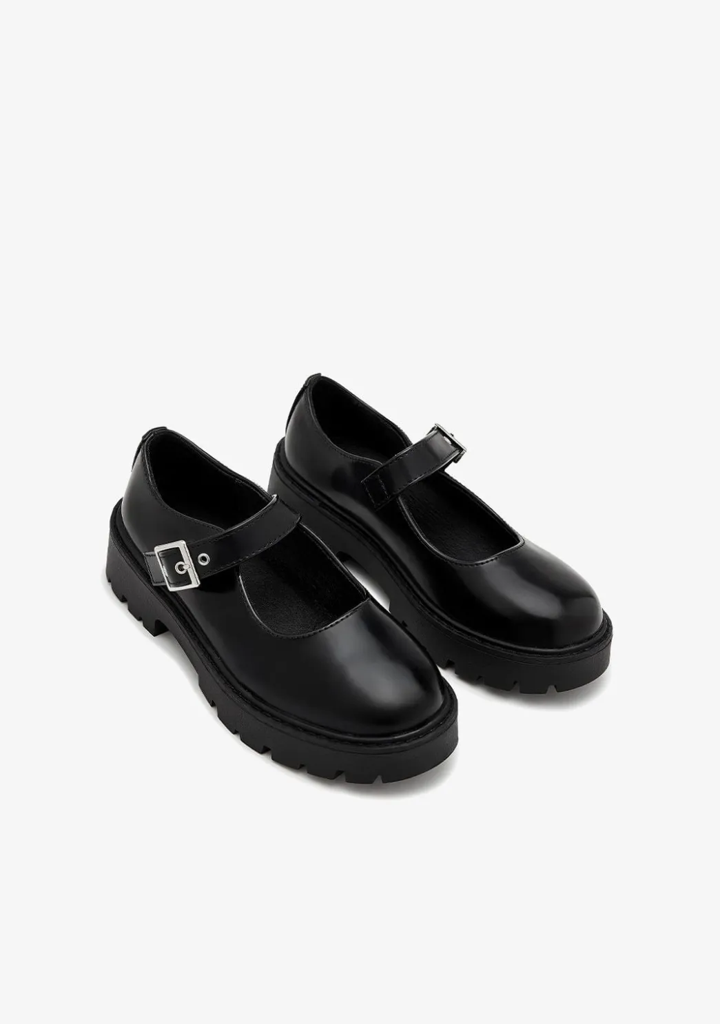 Best Mocasines Hebilla Negro B&W Zapatos|Bailarinas