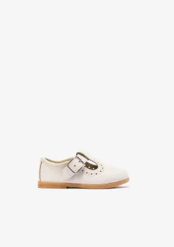 Cheap Pepito De Bebé Hebilla Napa Beige Bailarinas|Zapatos De Ceremonia