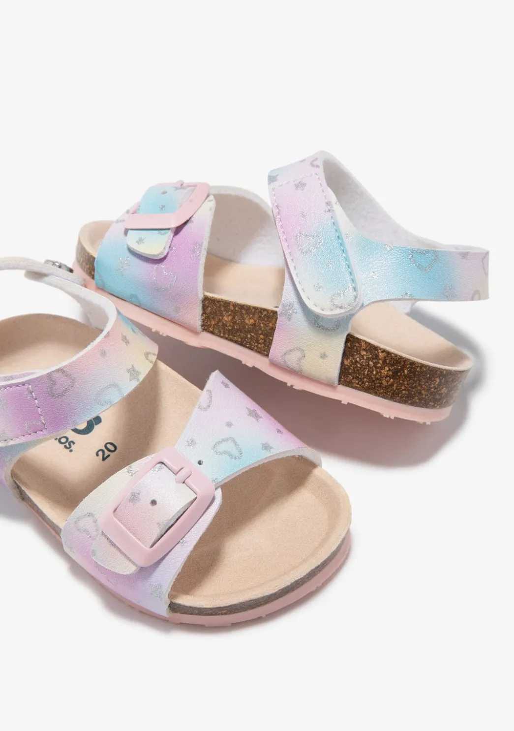 Outlet Sandalias Bebé Corazones Estrellas Multicolor Sandalias|Sandalias Bio