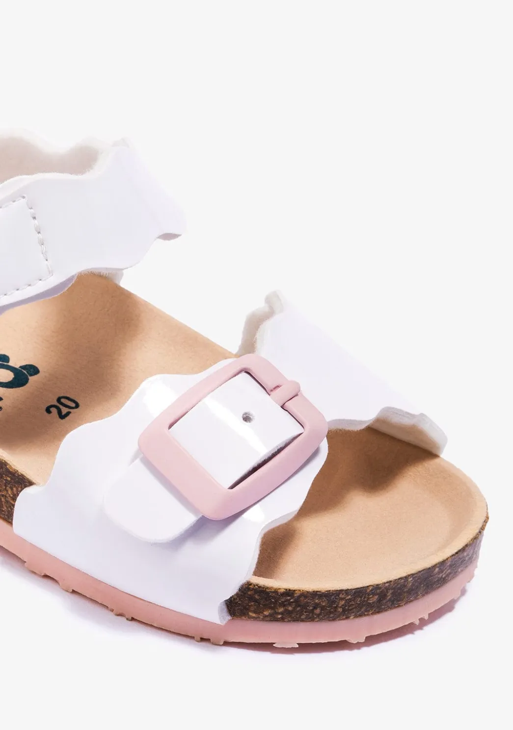 Shop Sandalias De Bebé Bio Charol Blanco Sandalias|Sandalias Bio