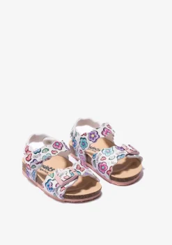 Shop Sandalias De Bebé Bio Flores Blanco Sandalias|Sandalias Bio