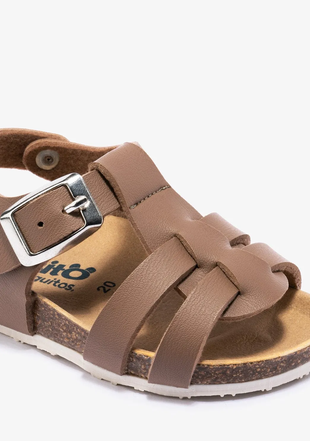 Cheap Sandalias De Bebé Bio Hebilla Taupe Sandalias|Sandalias