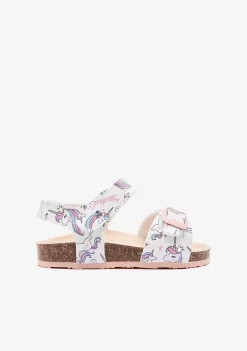 Flash Sale Sandalias De Bebé Bio Unicornios Blanco Sandalias|Sandalias Bio