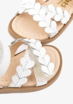 Cheap Sandalias De Bebé Napa Blanco Sandalias|Sandalias