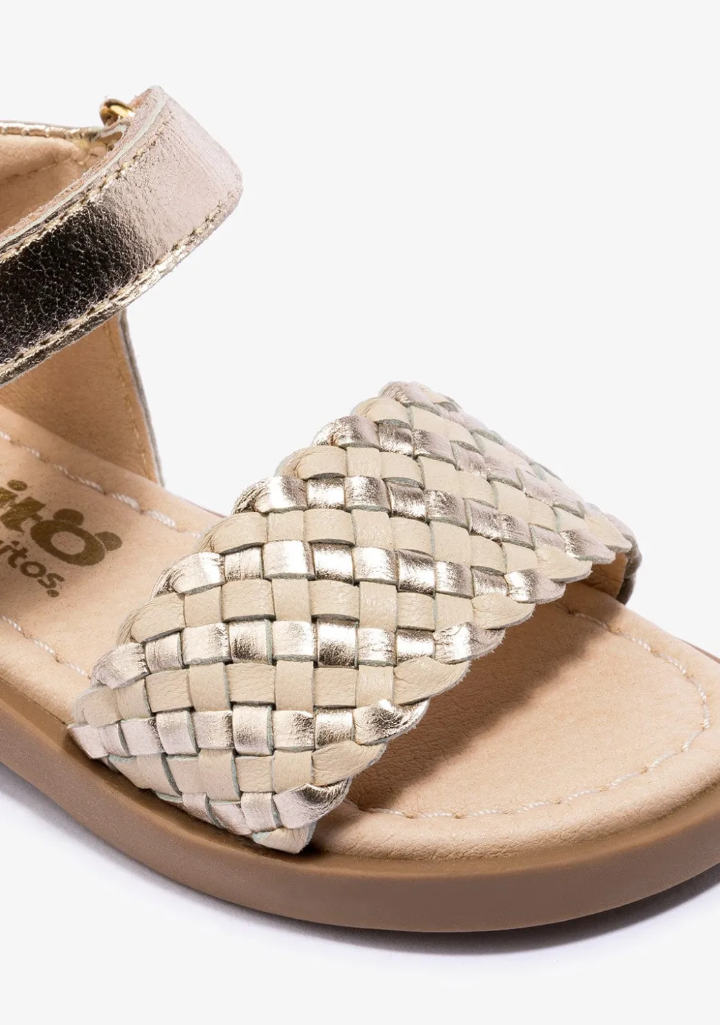 Clearance Sandalias De Bebé Napa Oro Beige Sandalias|Zapatos De Ceremonia
