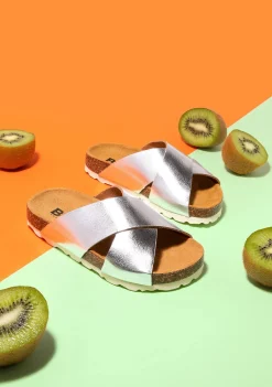 Fashion Sandalias De Niña Bio Basic Silver Sandalias|Sandalias Bio