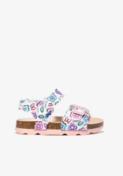 Cheap Sandalias De Niña Bio Flores Blanco Sandalias Bio|Sandalias