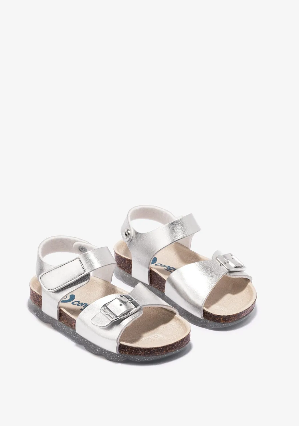 Cheap Sandalias De Niña Bio Metalizado Plata Sandalias Bio|Sandalias
