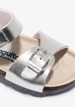 Cheap Sandalias De Niña Bio Metalizado Plata Sandalias Bio|Sandalias
