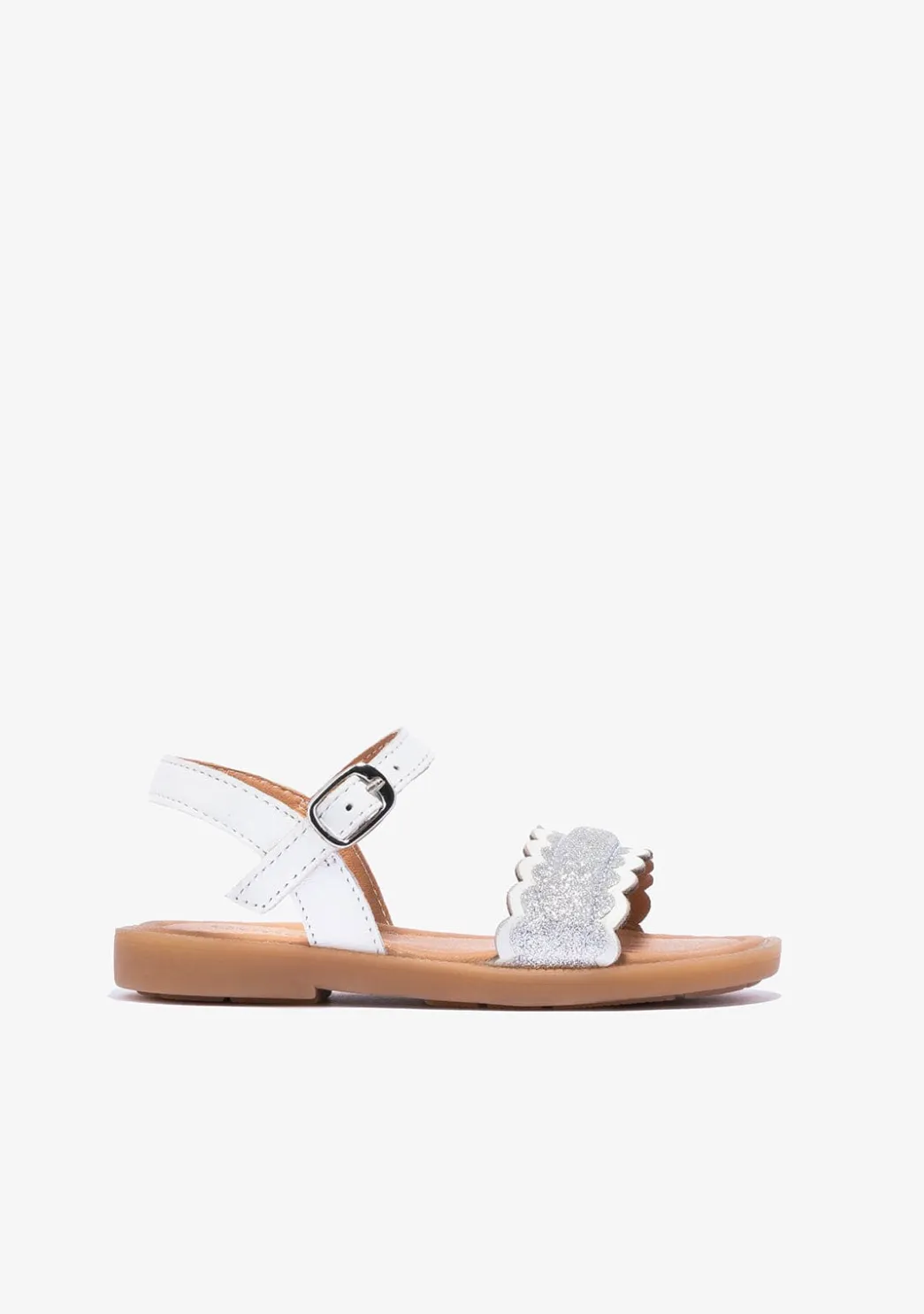 Online Sandalias De Niña Hebilla Napa Blanco Sandalias|Zapatos De Ceremonia