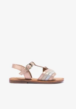 Flash Sale Sandalias De Niña Hebilla Napa Multicolor Sandalias