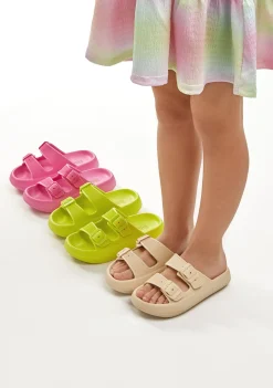 Cheap Sandalias Doble Hebilla Beige Sandalias|Sandalias