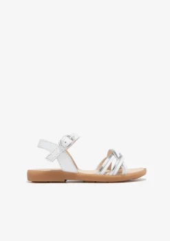 Flash Sale Sandalias Hebilla Blanco Plata Sandalias|Zapatos De Ceremonia