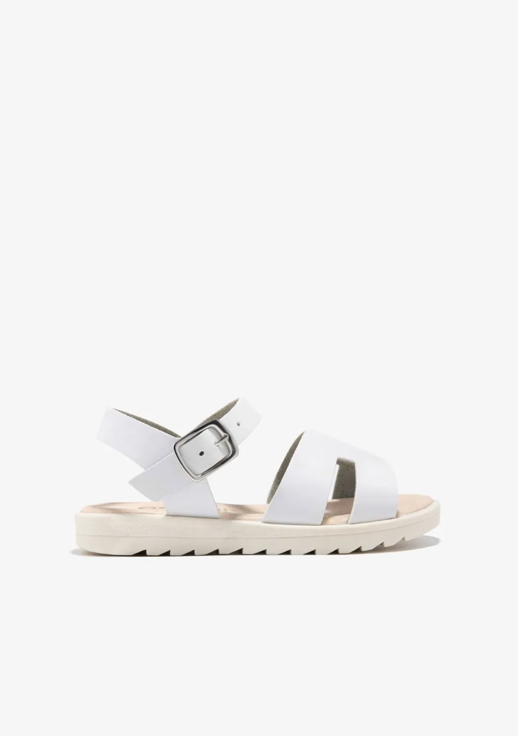 New Sandalias Hebilla Tiras Blanco Sandalias|Zapatos De Ceremonia