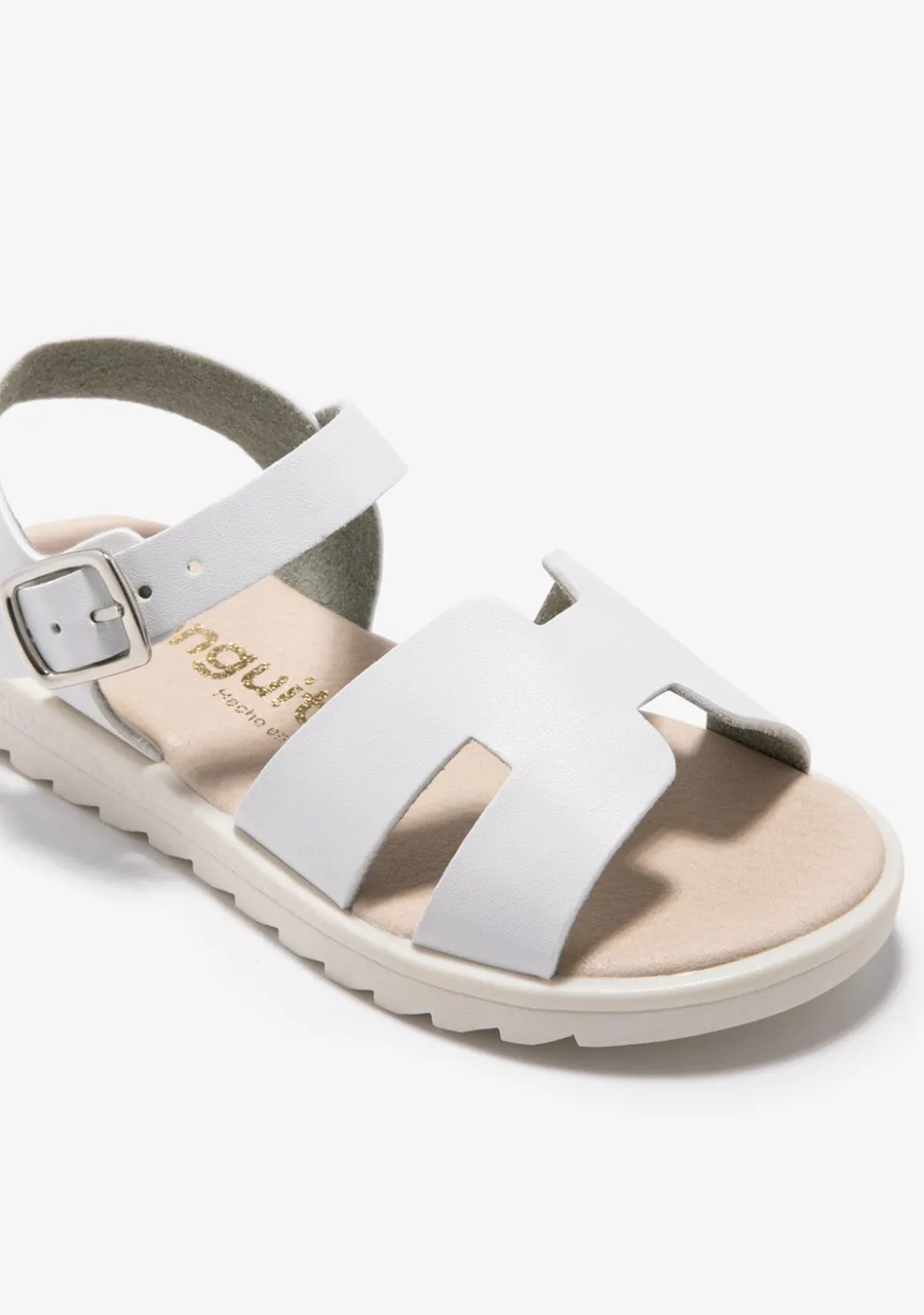 New Sandalias Hebilla Tiras Blanco Sandalias|Zapatos De Ceremonia