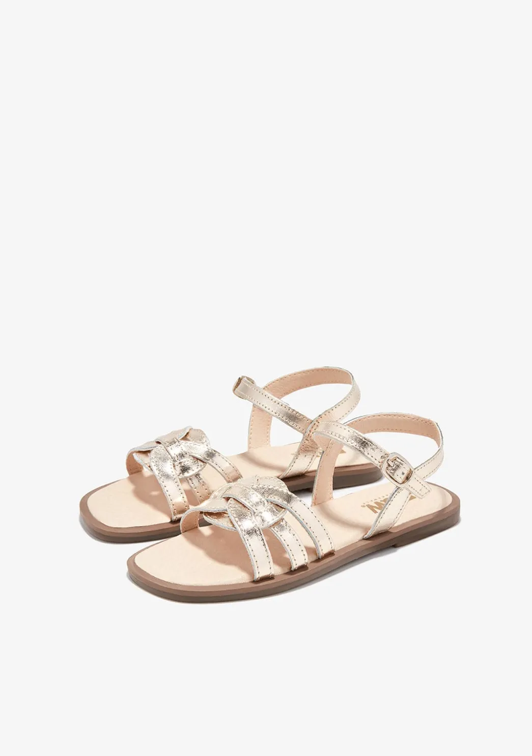 Flash Sale Sandalias Nudo Oro B&W Sandalias|Sandalias