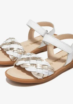 Sale Sandalias Trenza Blanco Dorado Sandalias|Zapatos De Ceremonia