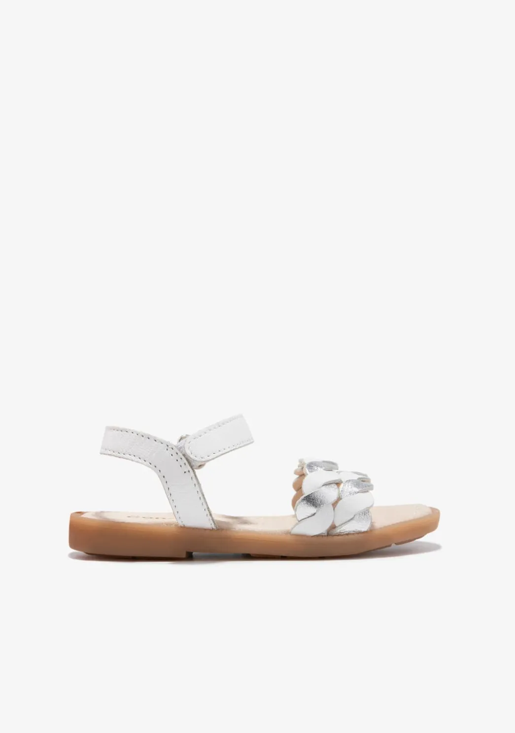 Fashion Sandalias Trenza Blanco Plata Sandalias|Zapatos De Ceremonia