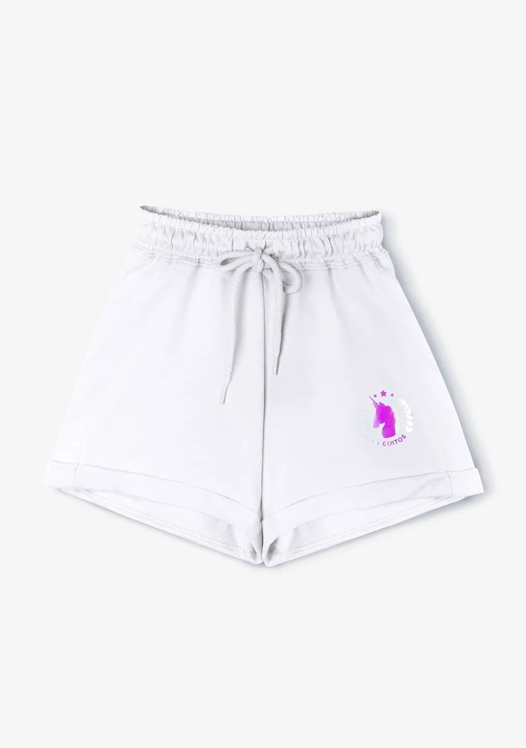 Cheap Short Deportivo De Niña Liso Unicornio Blanco Shorts