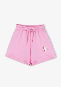 Clearance Short Deportivo De Niña Liso Unicornio Rosa Shorts