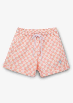 Best Short Niña Cuadros Naranja Shorts