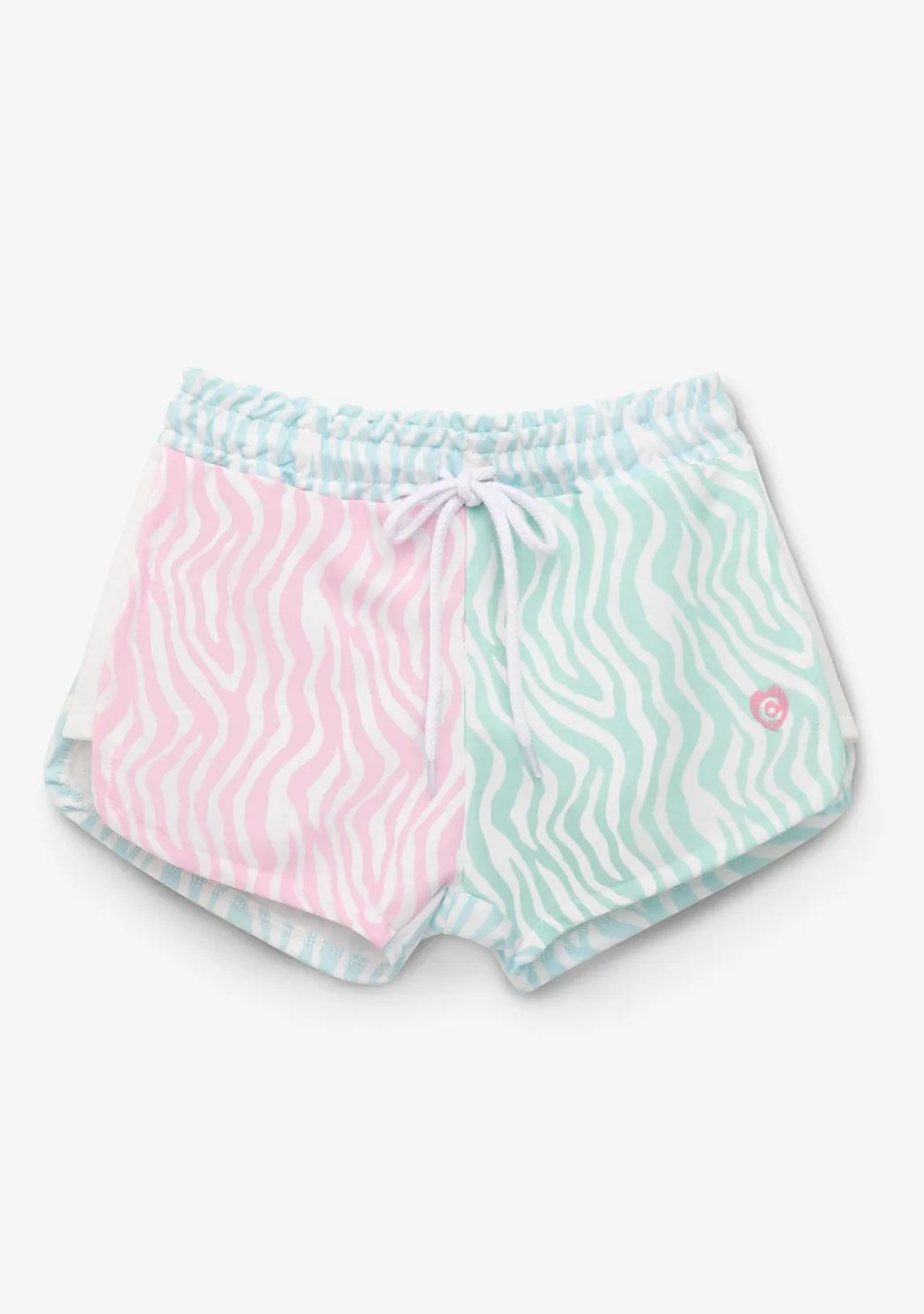 Fashion Short Niña Felpa Estampado Cebra Multicolor Shorts