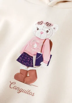 Cheap Sudadera De Niña Osito Beige Sudaderas