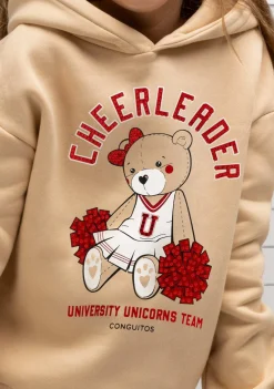 Outlet Sudadera De Niña Teddy Beige Sudaderas