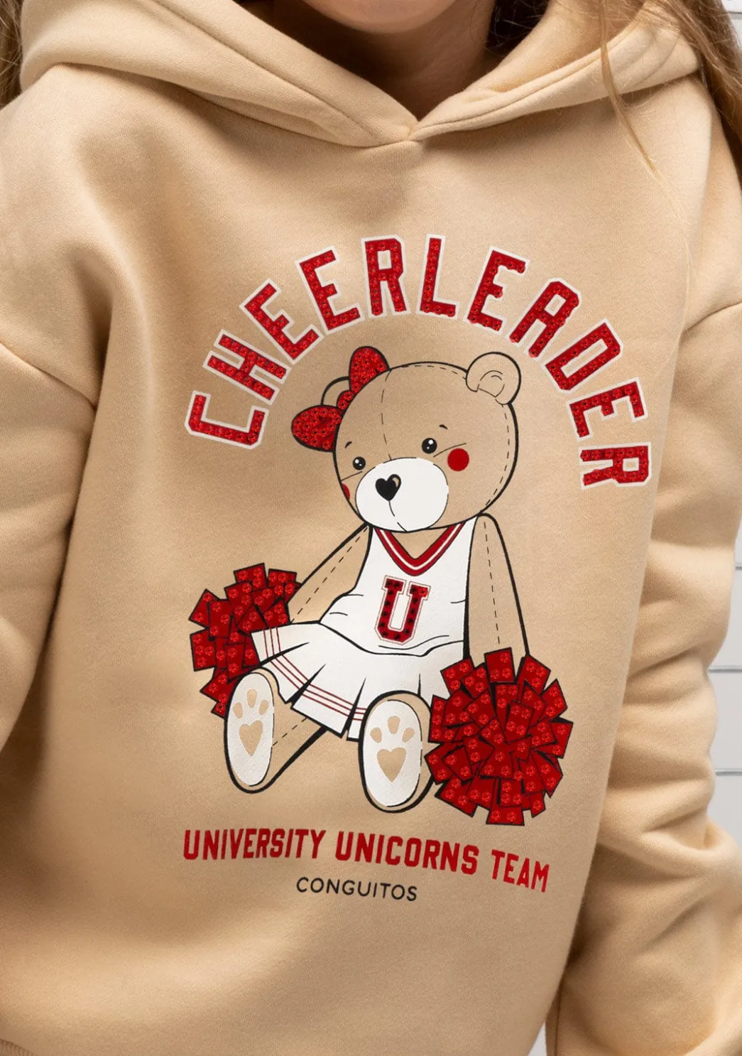 Outlet Sudadera De Niña Teddy Beige Sudaderas